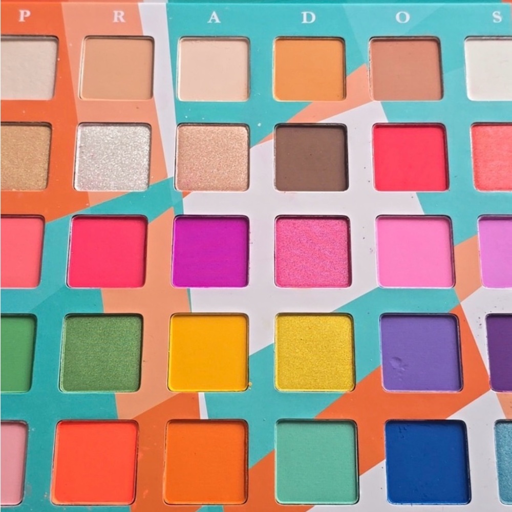 Prados Beauty 30 Shades Colorful Eyeshadow Palette Native Portrait Art Print
